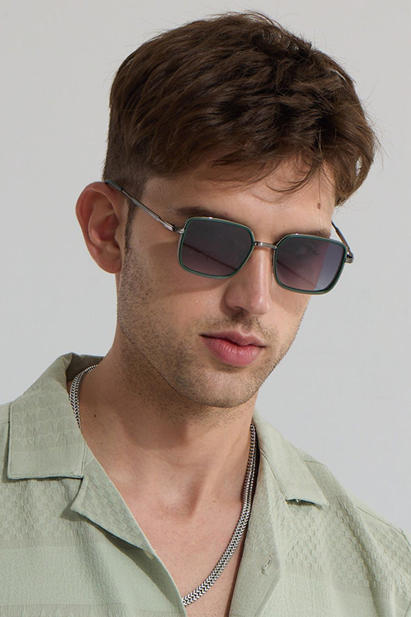 Men's Sunglasses Designer Gold Frame Metal Green Lens Top Shades Fashion  Luxury | eBay