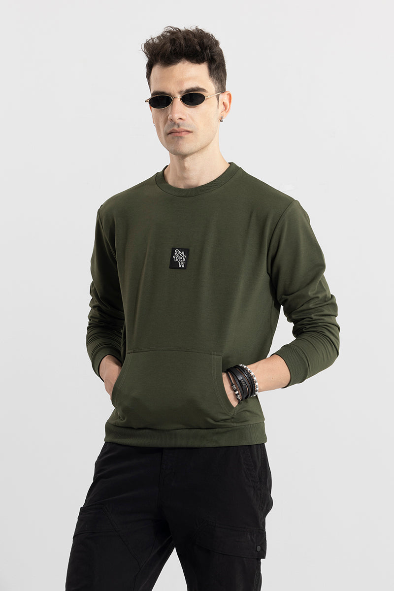 Olive sweatshirt deals