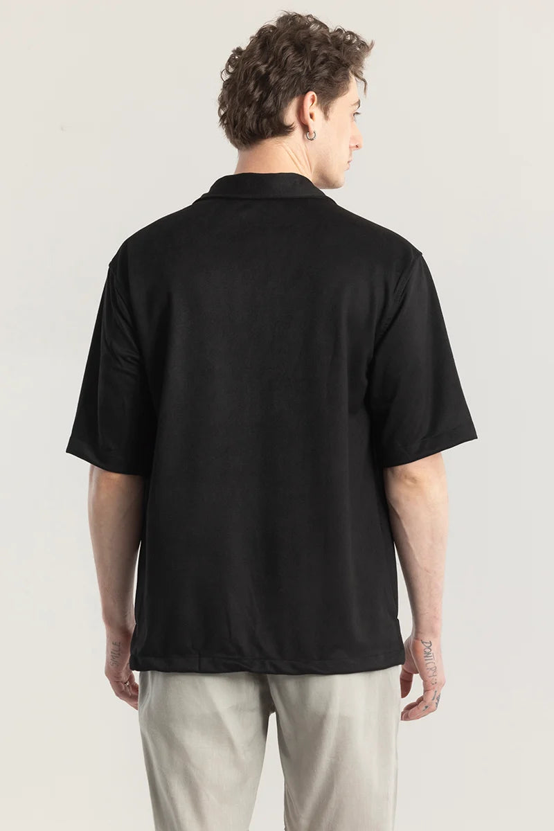 Chilluxe Black Oversized Shirt