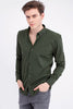 Green Cotton Twill Stripe Shirt - SNITCH