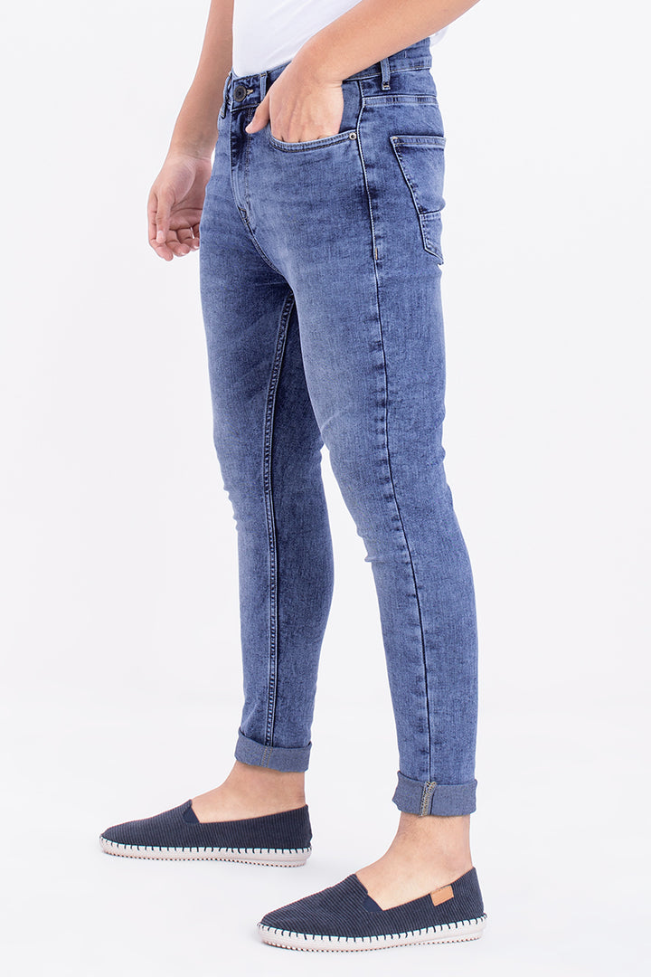 Signature Blue Washed Jeans - SNITCH
