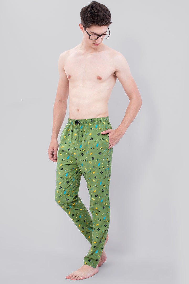 Green Playful Pyjama - SNITCH