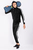 Black Fashion Forward Cut & Sew Co-Ords Jog Suit - SNITCH