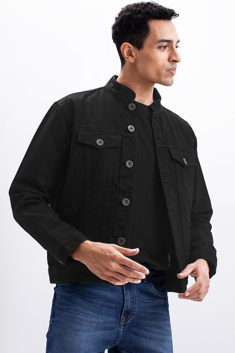 Share more than 127 short black denim jacket best