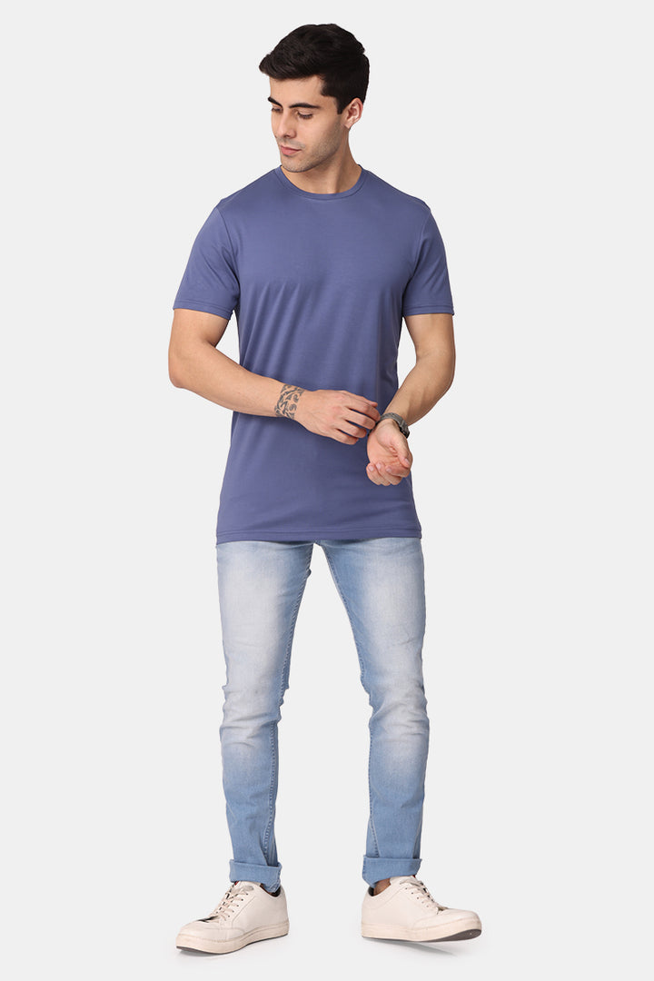 Regale Aegean Blue Tencil T-Shirt