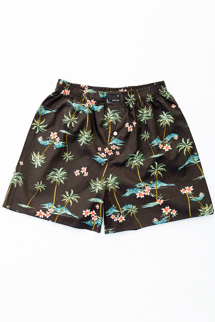 Hawaiian Printed Cotton Boxers - Pack of 4 - SNITCH