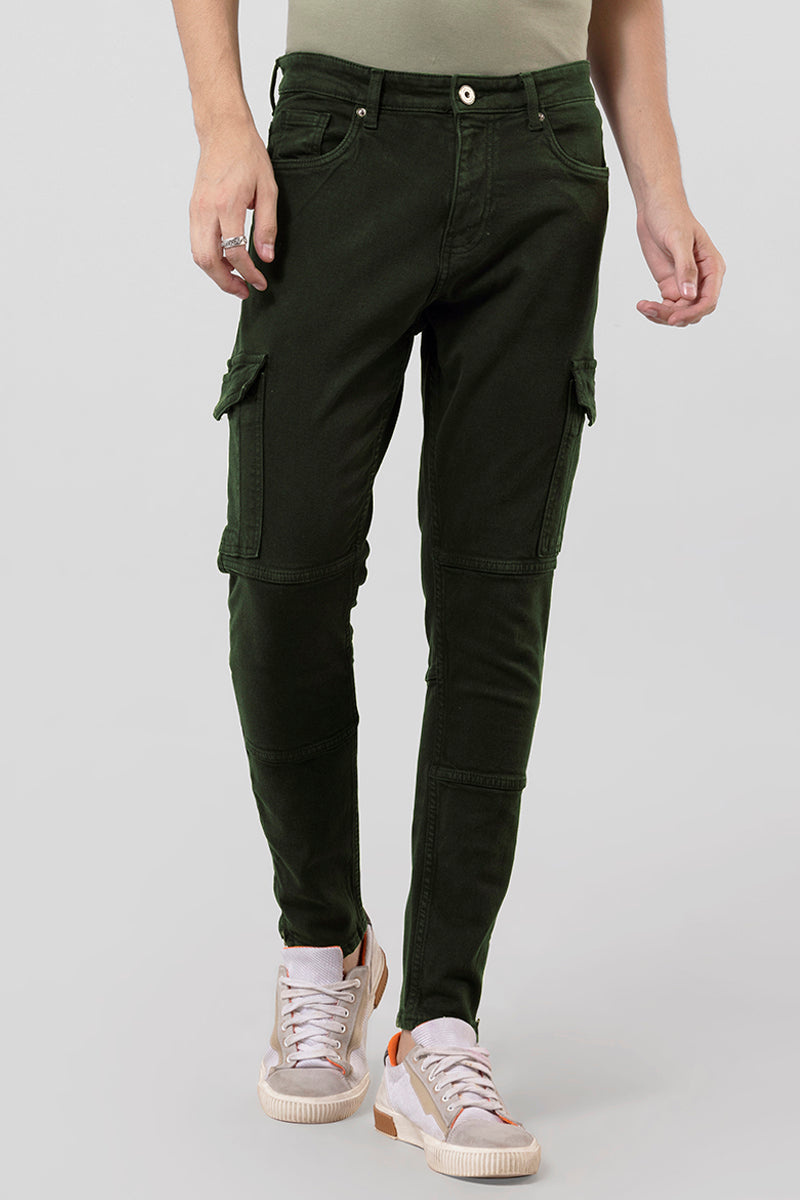 Buy Men s Hardy Olive Cargo Jeans Online SNITCH