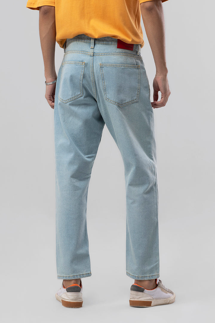 Boozy Sky Blue Baggy Fit Jeans
