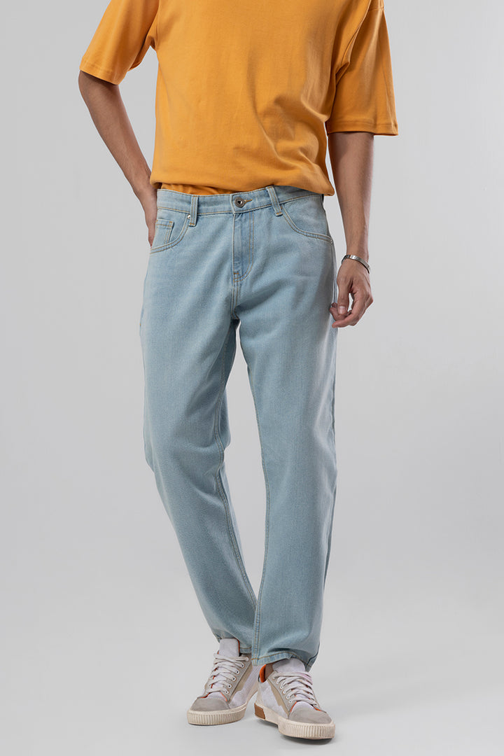 Boozy Sky Blue Baggy Fit Jeans