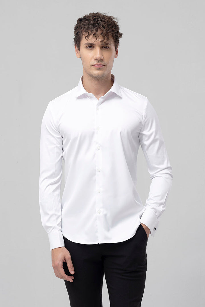 Double Cuff White Shirt