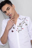 Honeydew Embroidered White Shirt