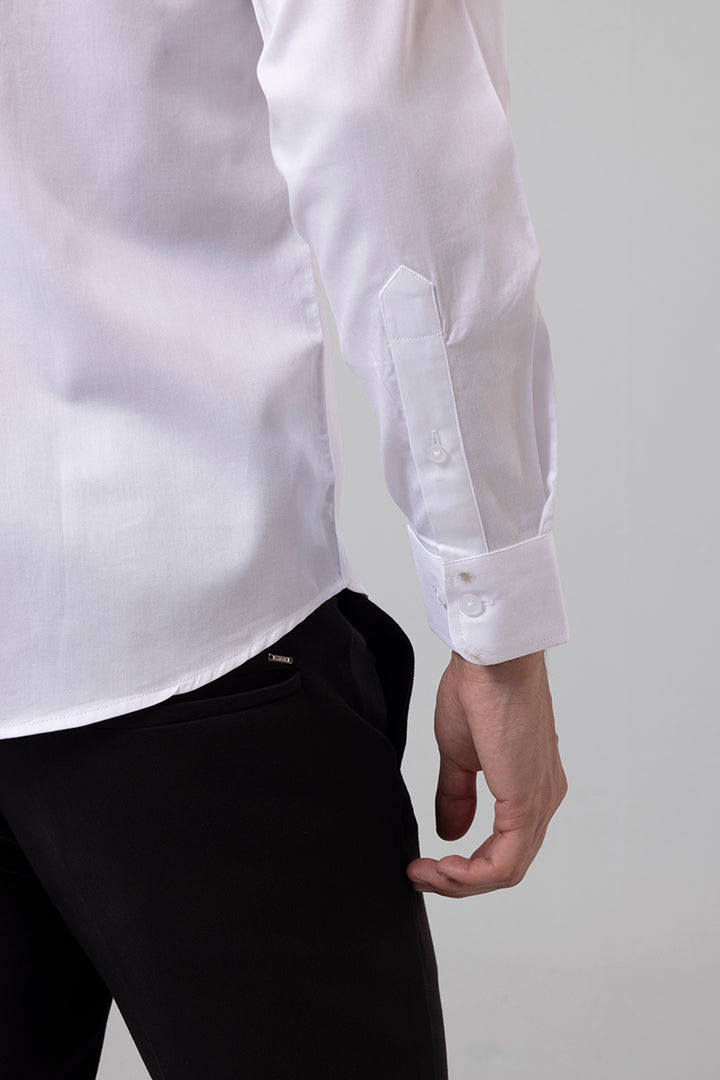Evelyn Embroidered White Shirt