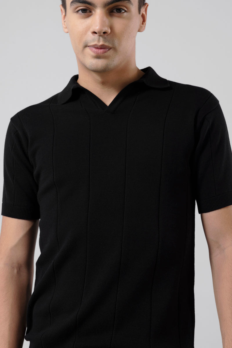Jose Black Polo T-Shirt