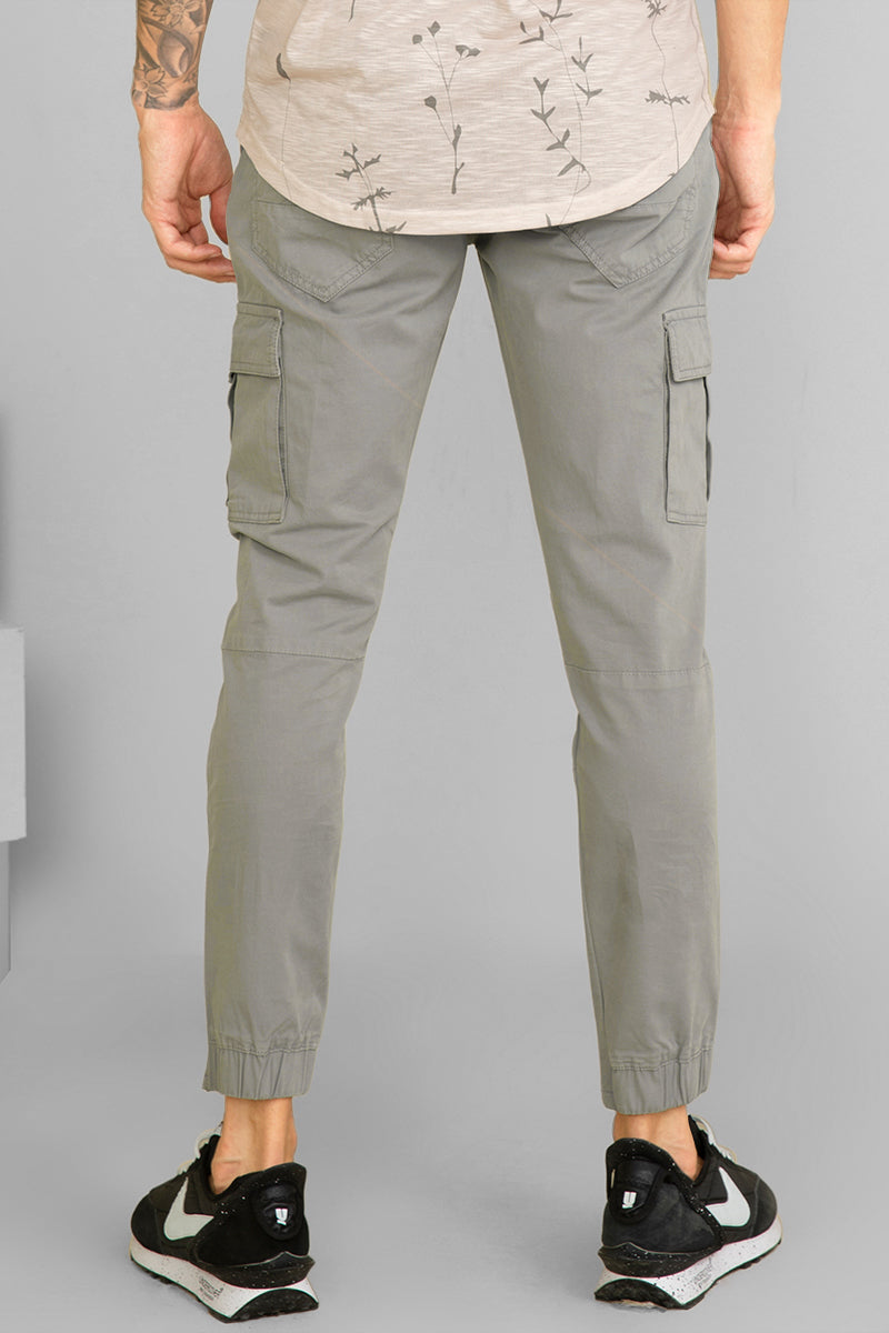 Grey Relaxed Fit Cargo Pants  Muutos