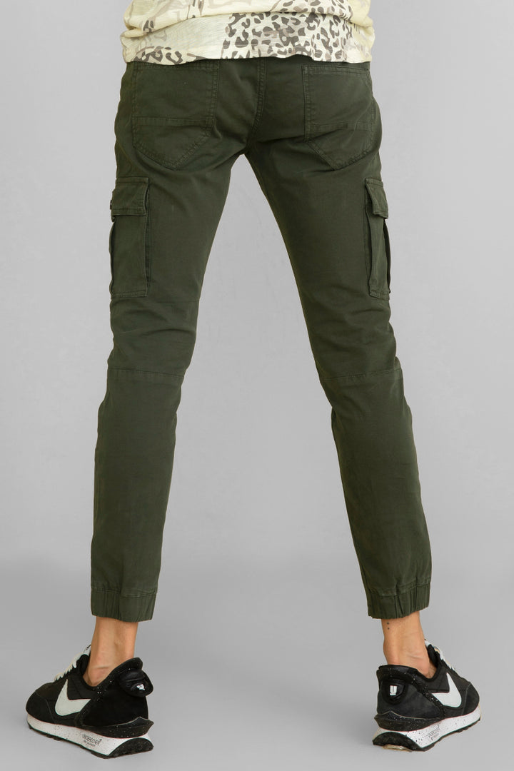 Steezy Olive Cargo Pant - SNITCH