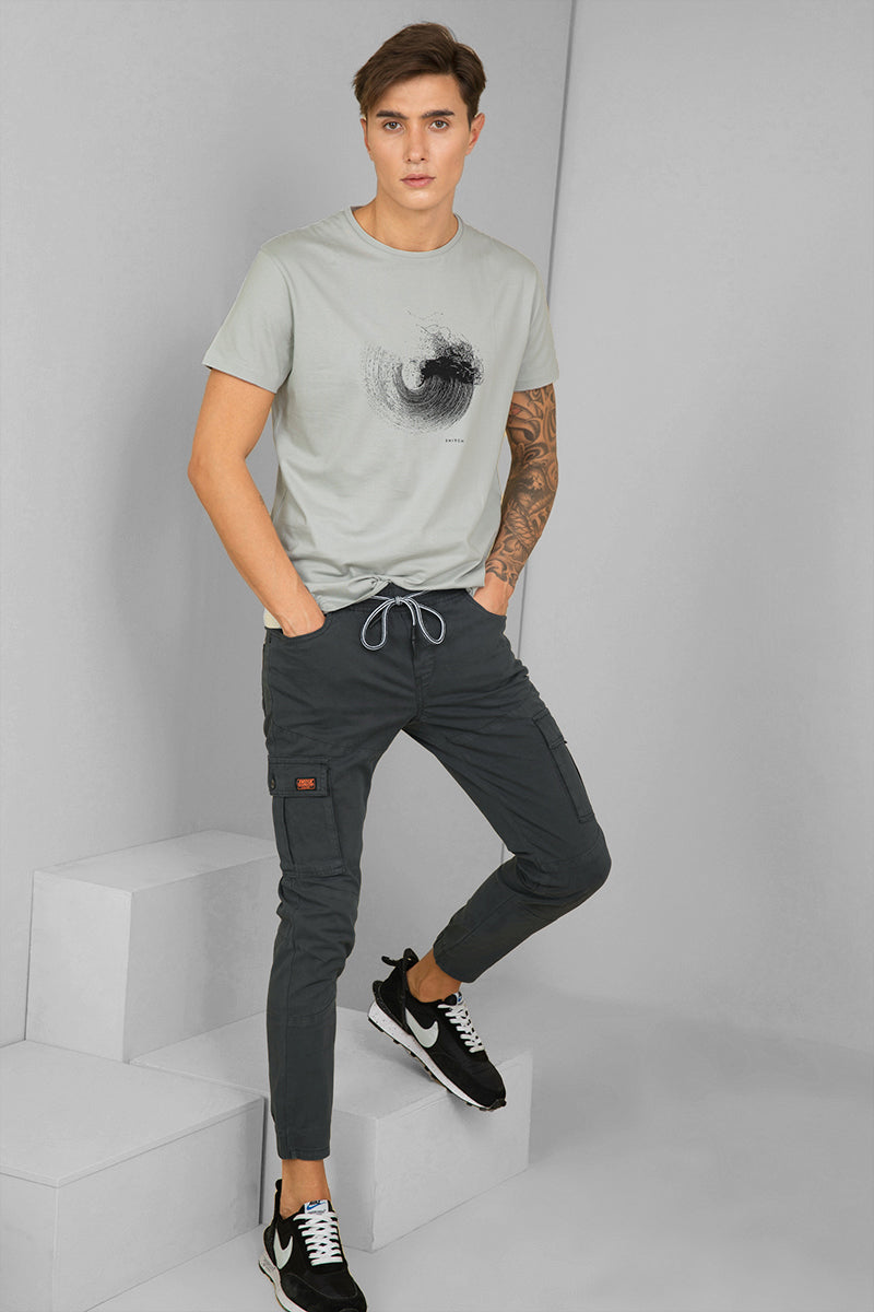 Oversized B T-shirt & Cargo Trouser Set | boohoo IE