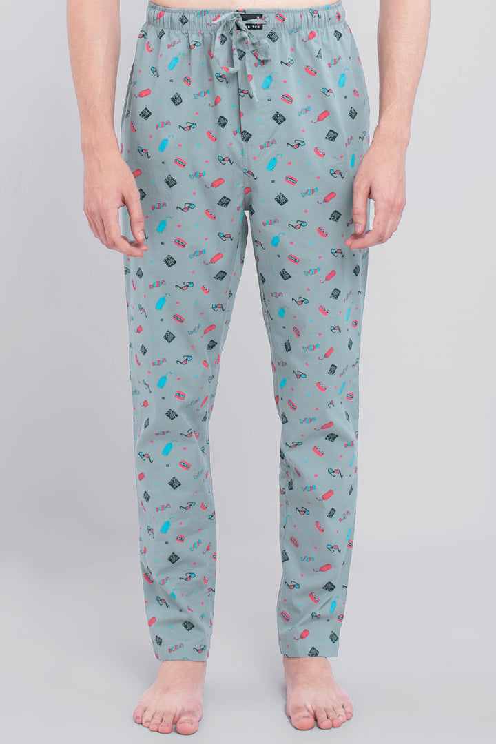 Grey Playful Pyjama - SNITCH
