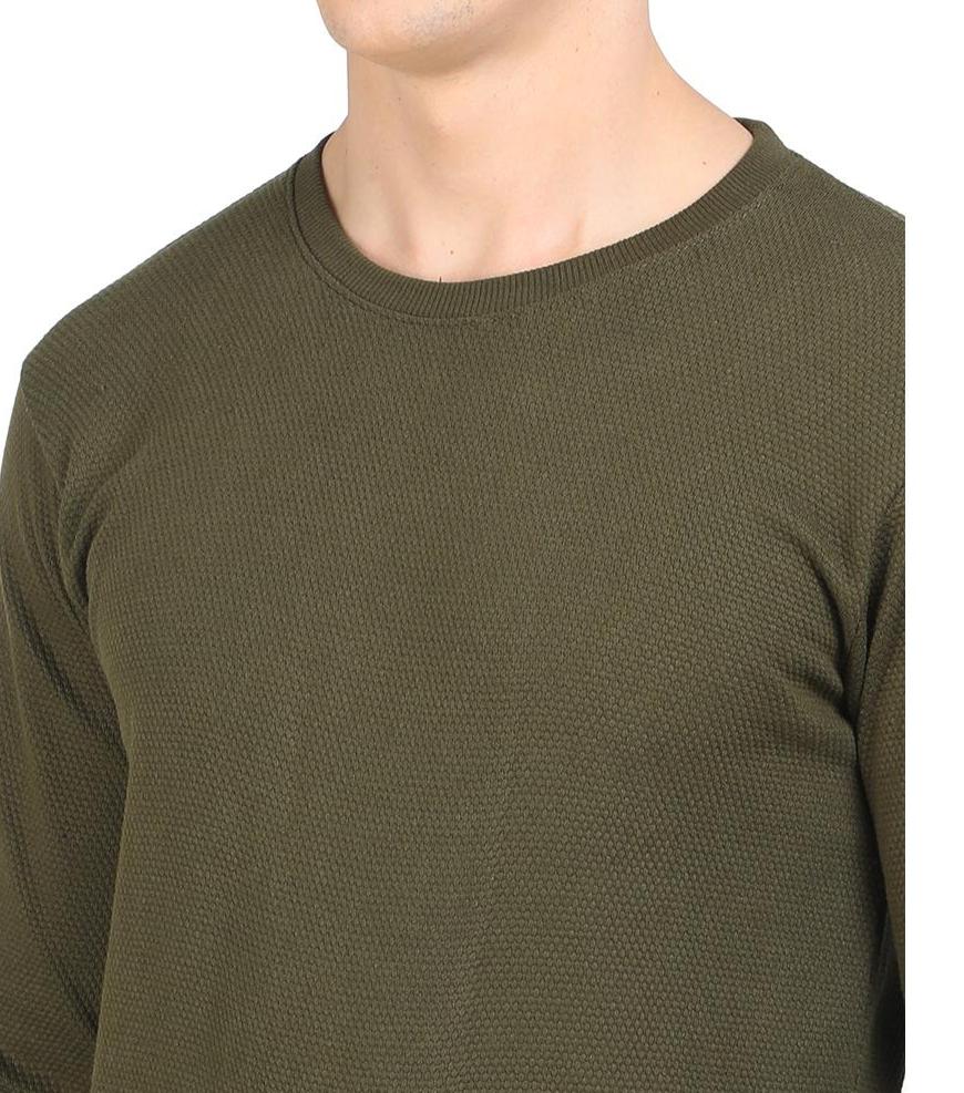 Green Popcorn Full Sleeve Cotton T-Shirt - SNITCH