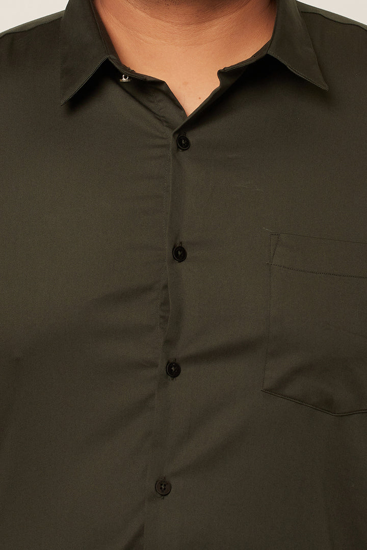 Sheen Olive Shirt - SNITCH