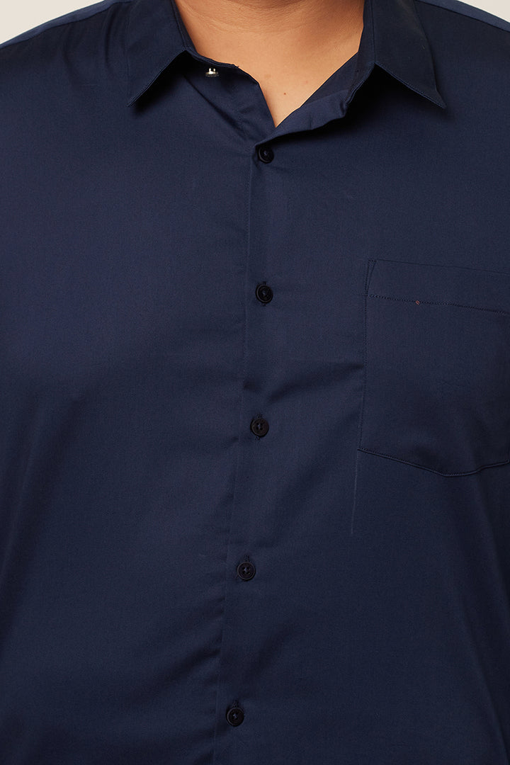 Sheen Ink Blue Shirt - SNITCH