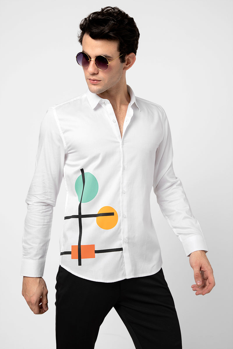 Mondrian White Shirt - SNITCH
