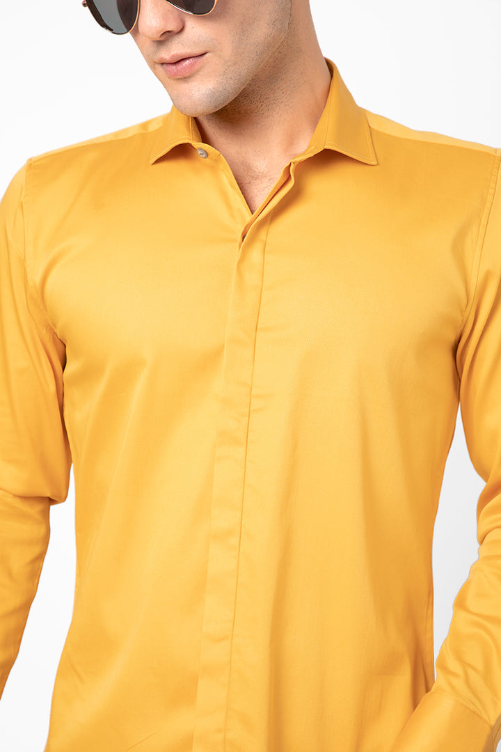 Sheeny Yellow Shirt - SNITCH