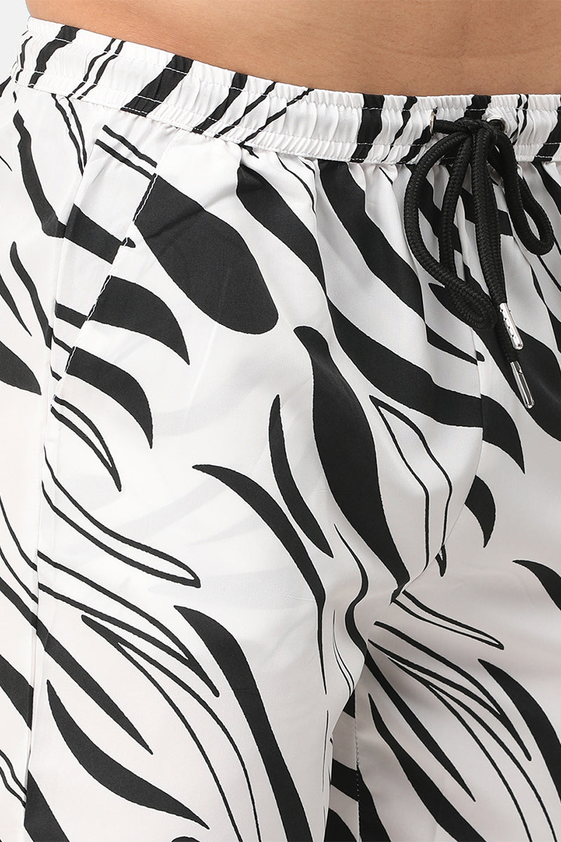 Zebra Print White Co-Ords - SNITCH