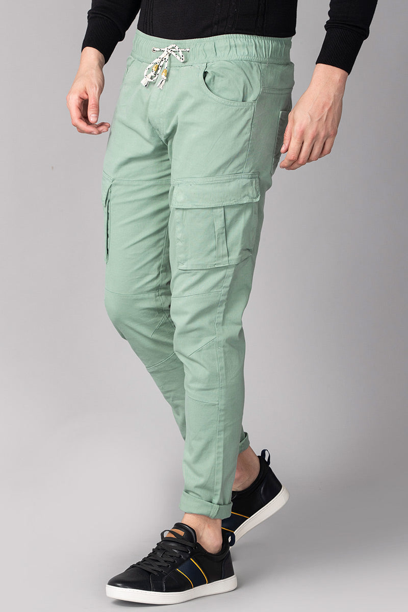 Buy Men's Hardy Green Cargo Jeans Online | SNITCH