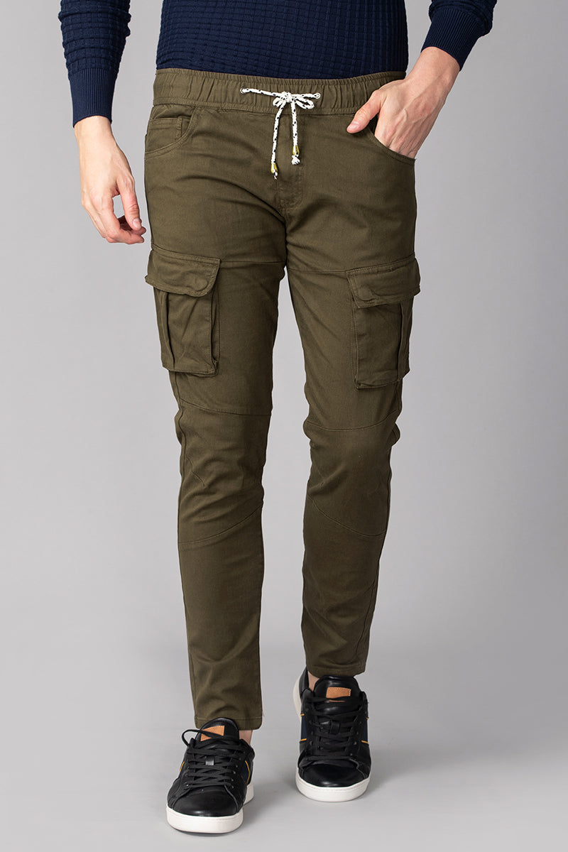 Brown Cargo Pant - SNITCH