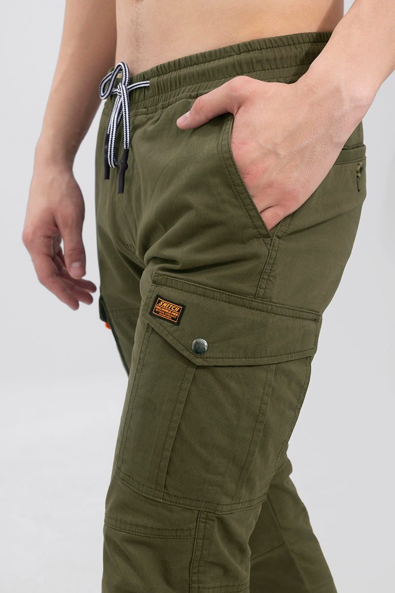 Broly Olive Cargo Jogger