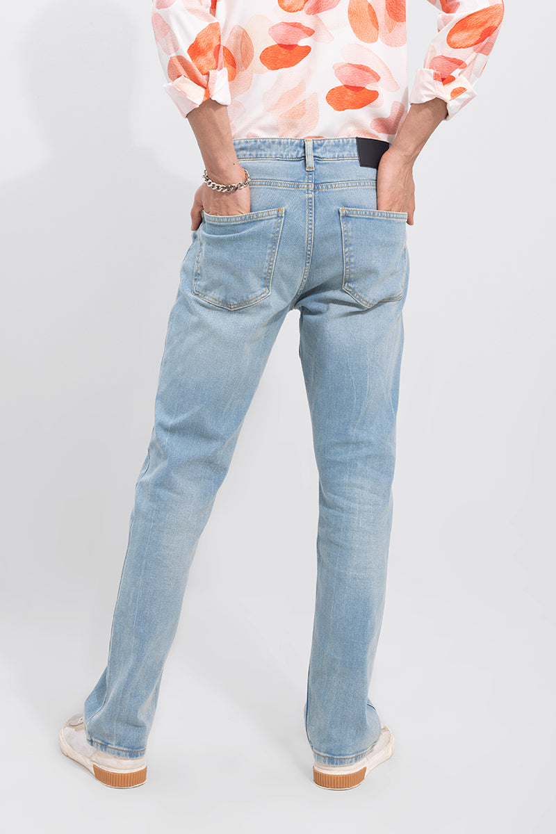 Boogie Sky Blue Straight Fit Jeans