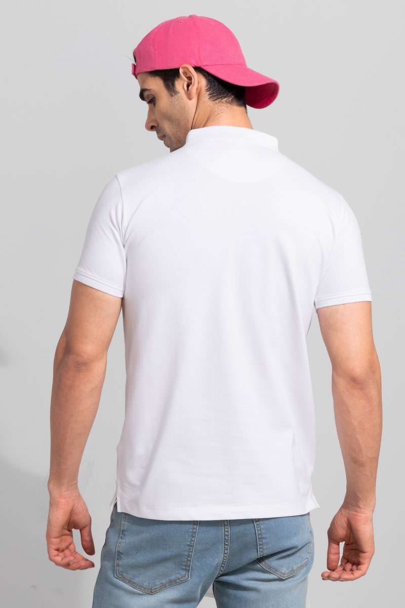 The Shishu White Polo T-Shirt