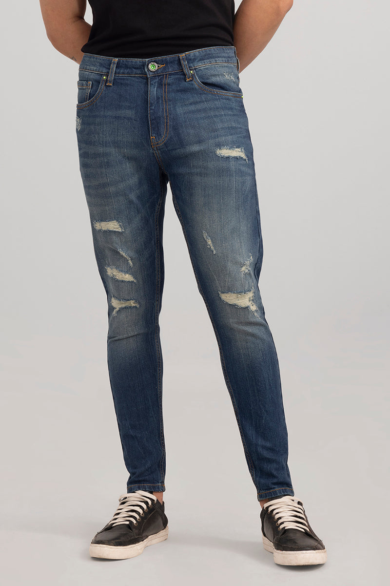 Kiko Grunge Blue Skinny Jeans