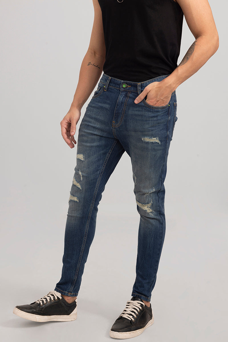 Kiko Grunge Blue Skinny Jeans