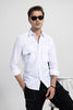 Double Patch Pocket White Shirt