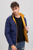 Yellow & Blue Reversible Puffer Jacket