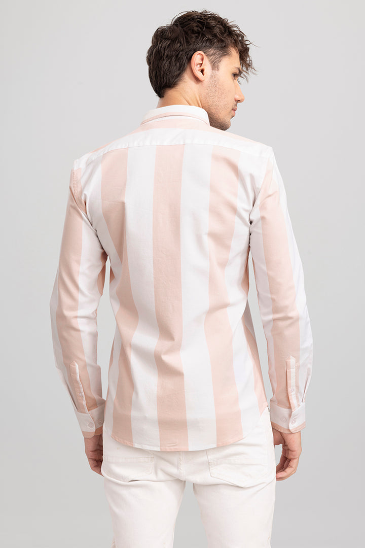 Extensive Stripe Pink Shirt