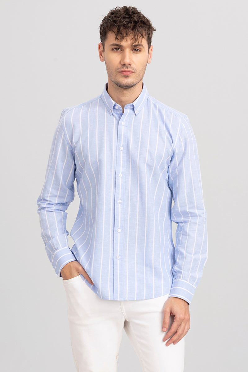 Eensy Stripe Blue Shirt
