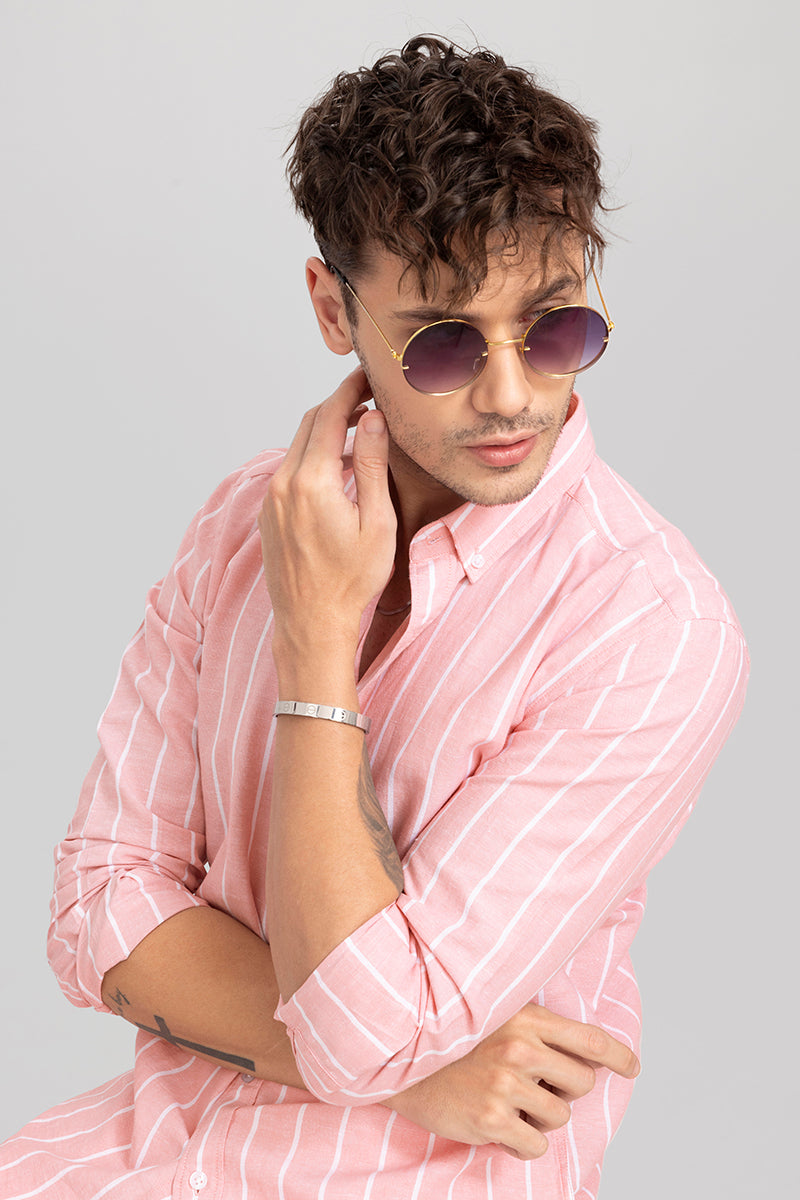Eensy Stripe Pink Shirt