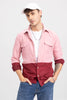 Half & Half Pink Cord Shirt