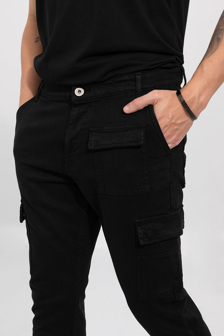 Xavie Black Cargo Jeans