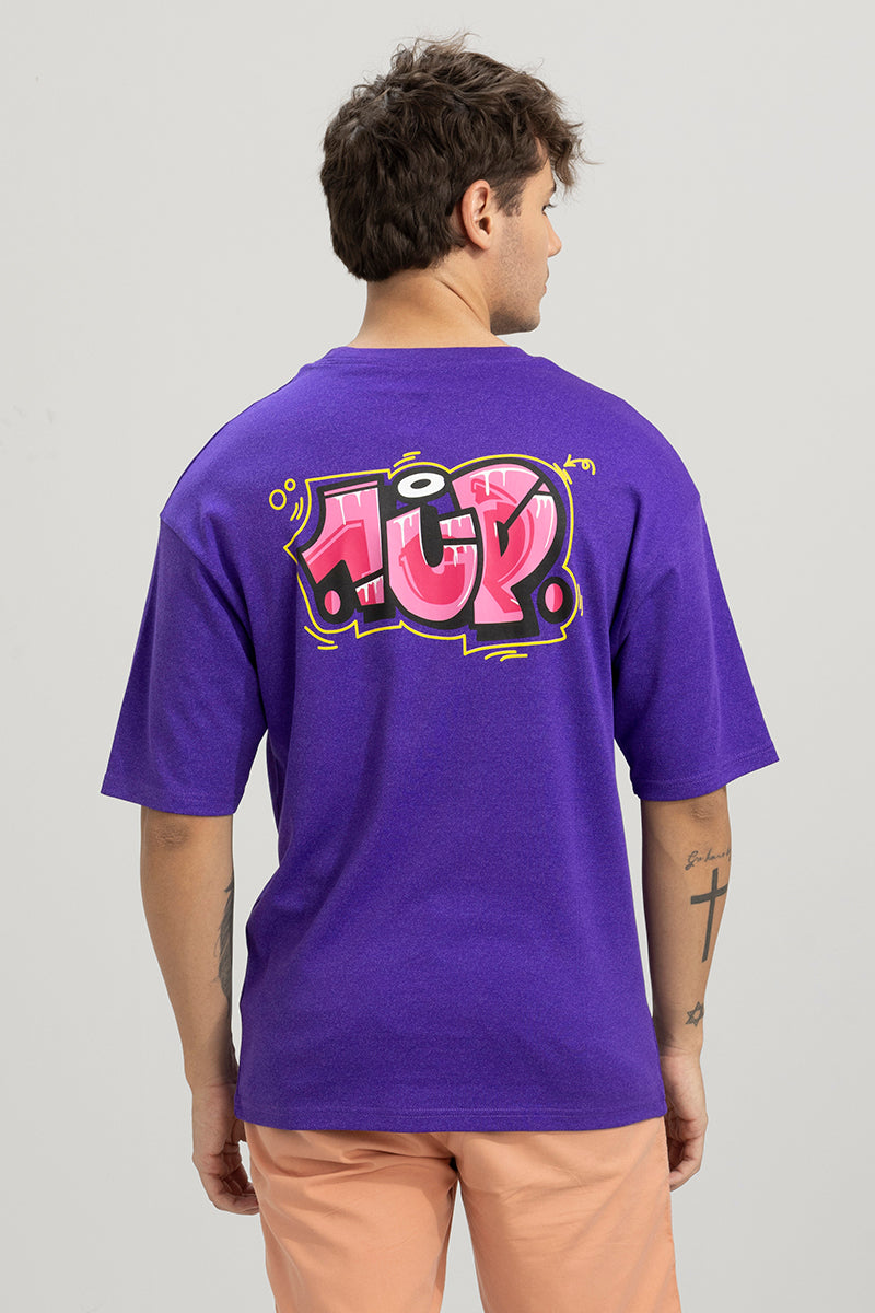 Riser Purple Oversized T-Shirt