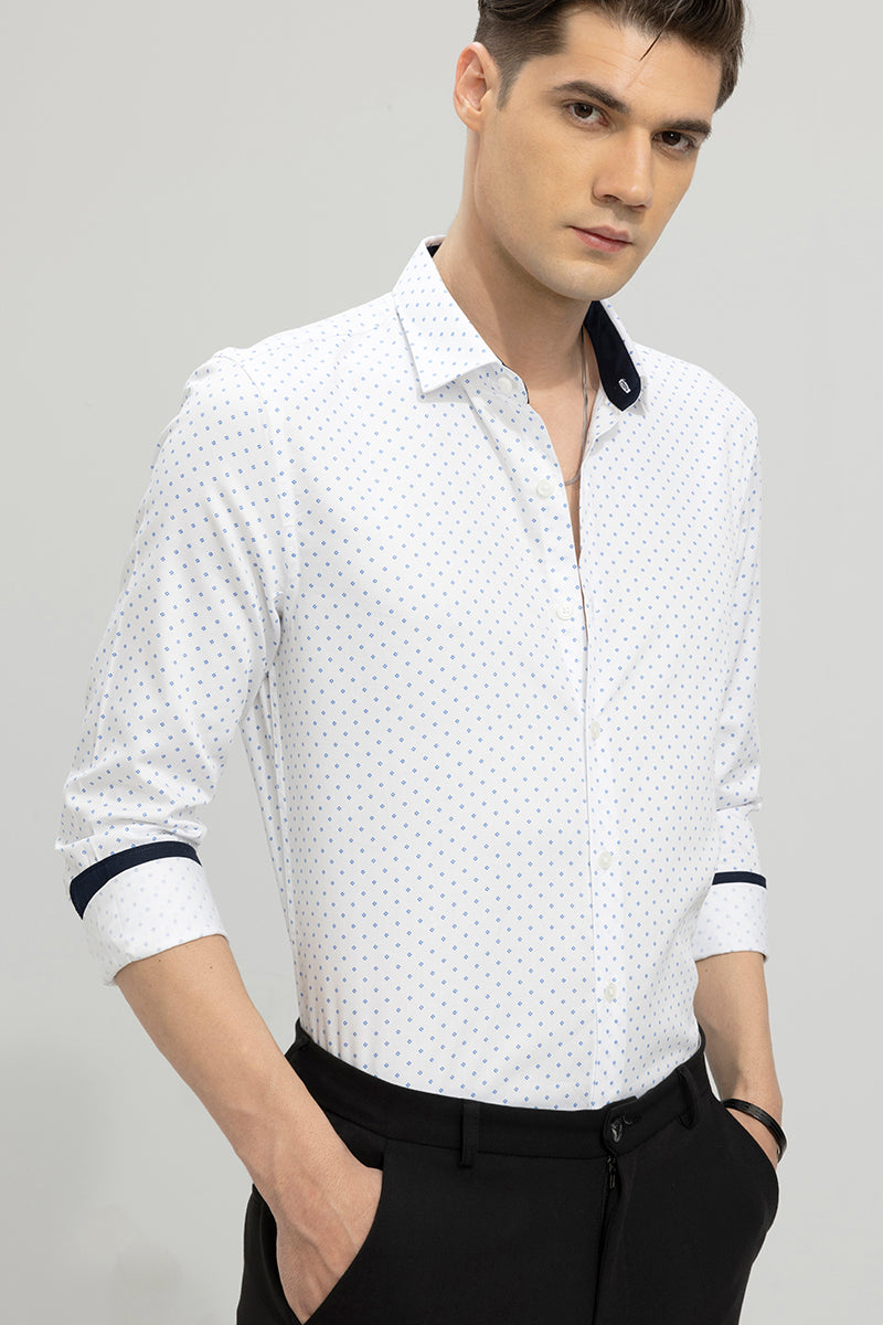 White shirt with on sale design