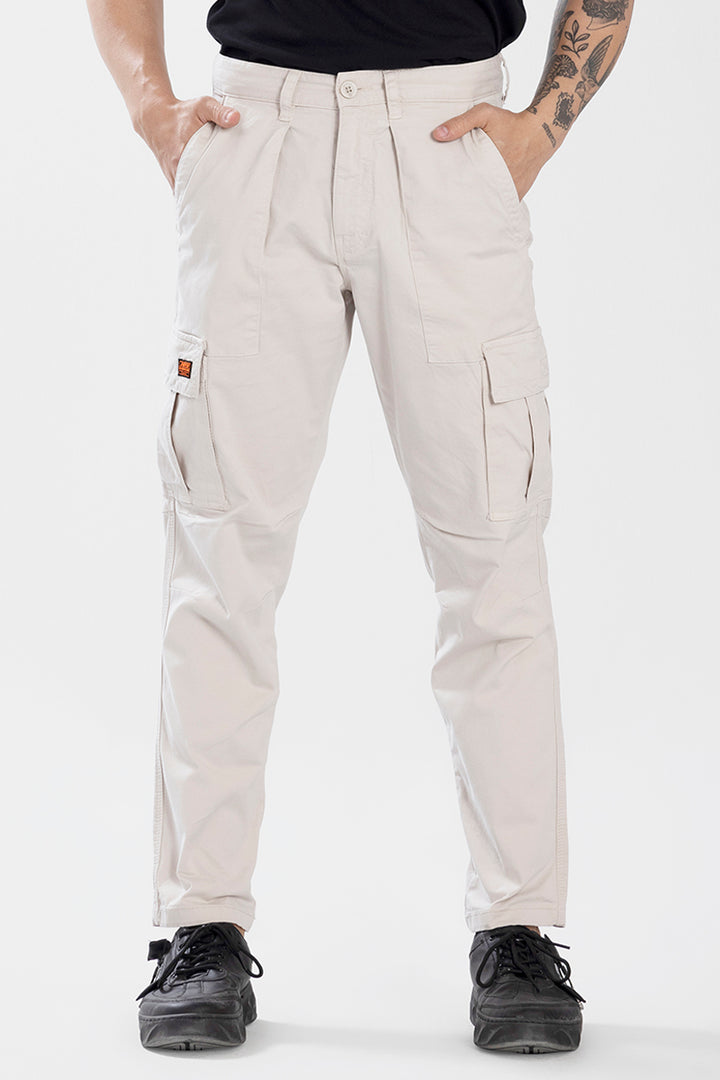 Whis Off-White Tapered Cargo Pant
