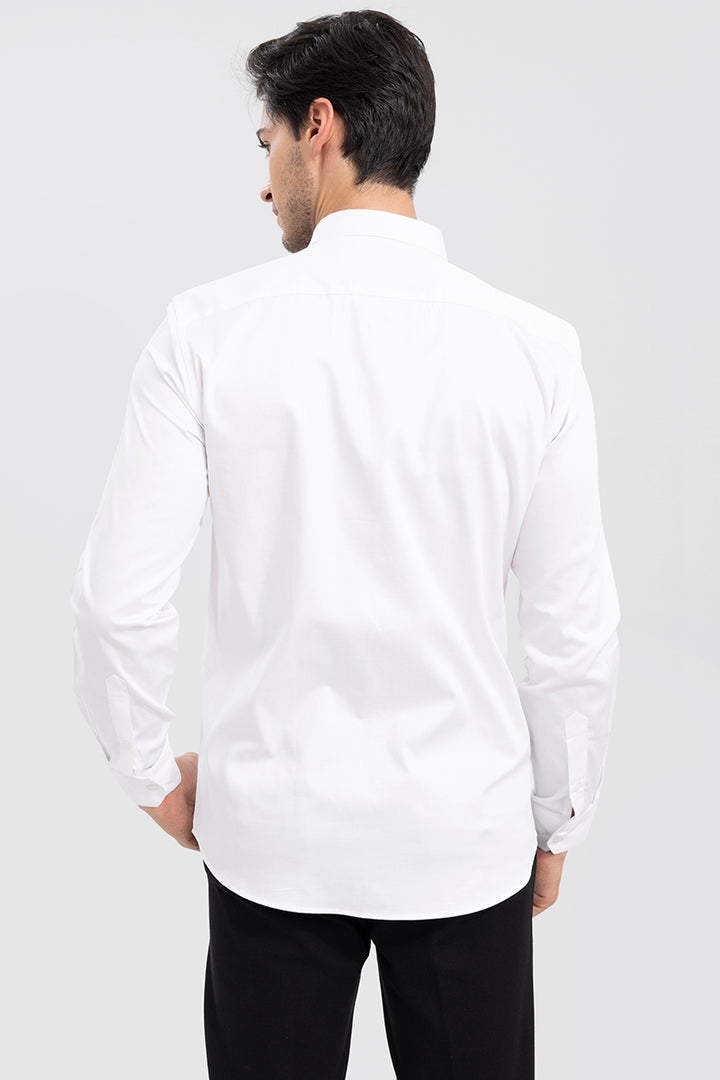 Panel White Designer Shirt