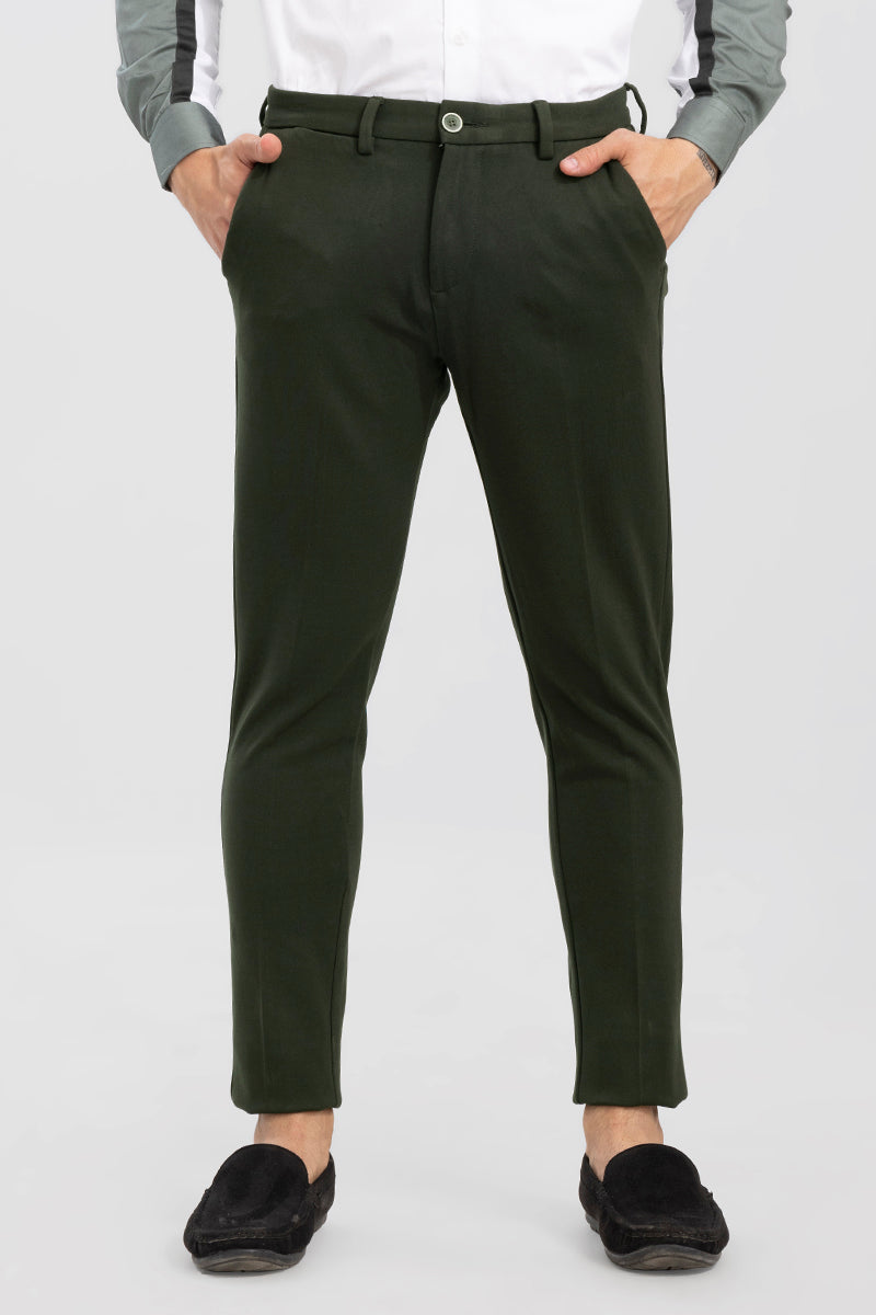 Active Moss Green Stretch Pants