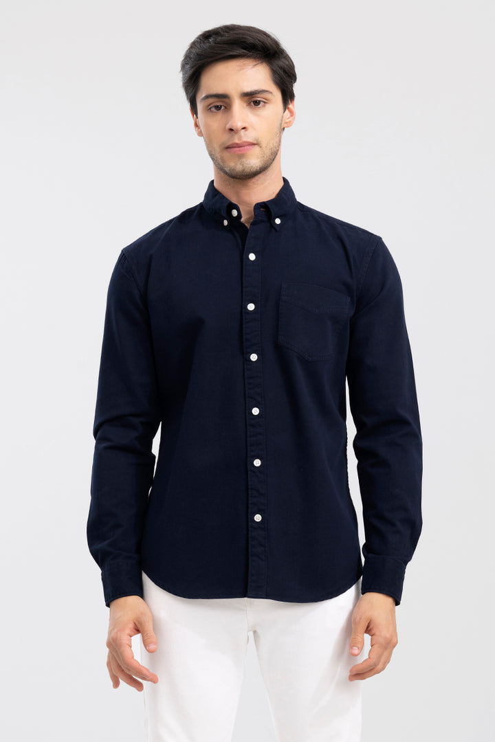 V Pocket Navy Shirt