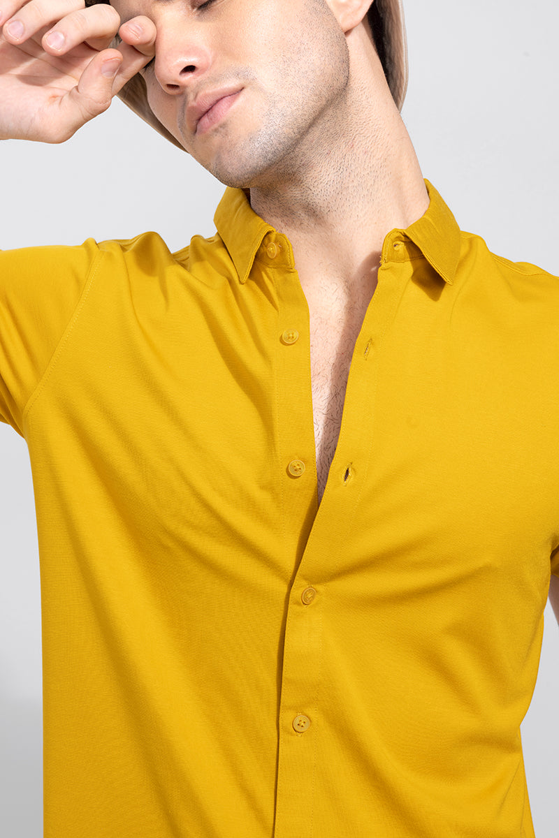 Mustard yellow colour shirt outlet