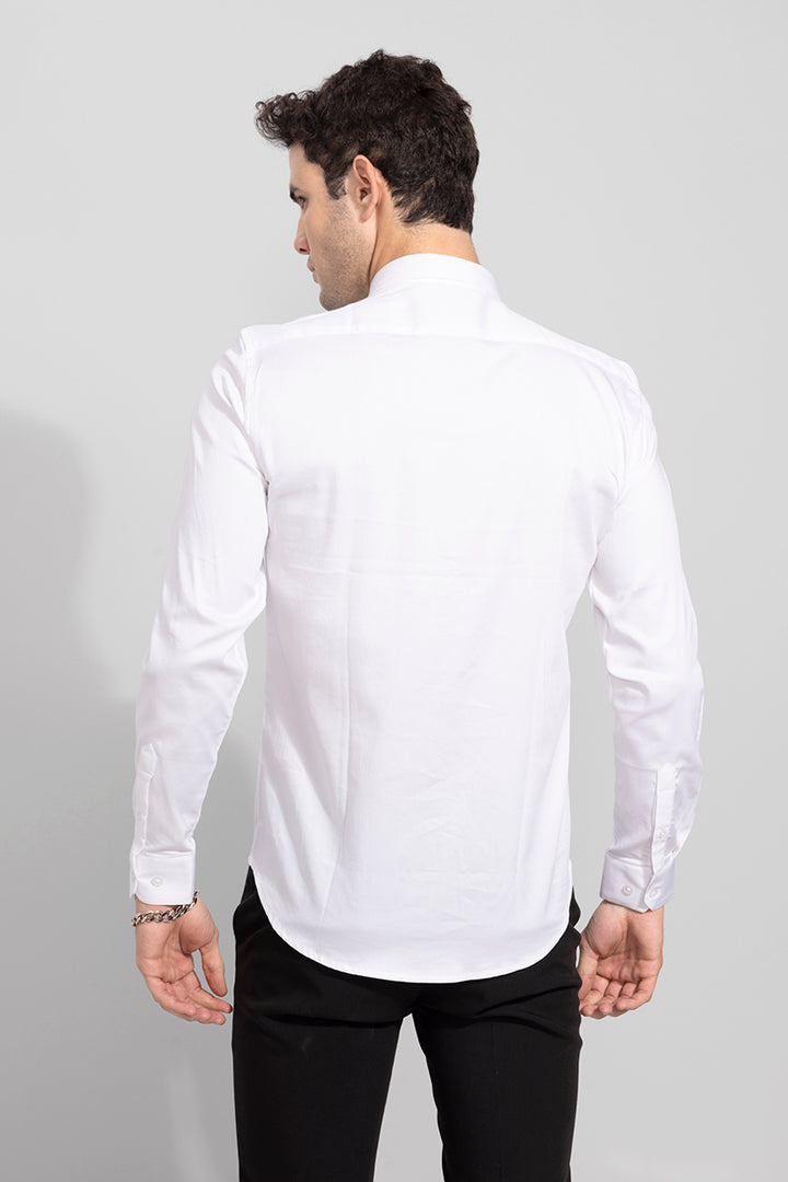 Box Stripe White Shirt
