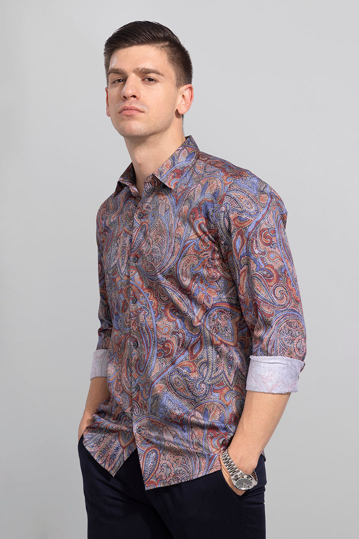 Mixed Print Multicolour Shirt